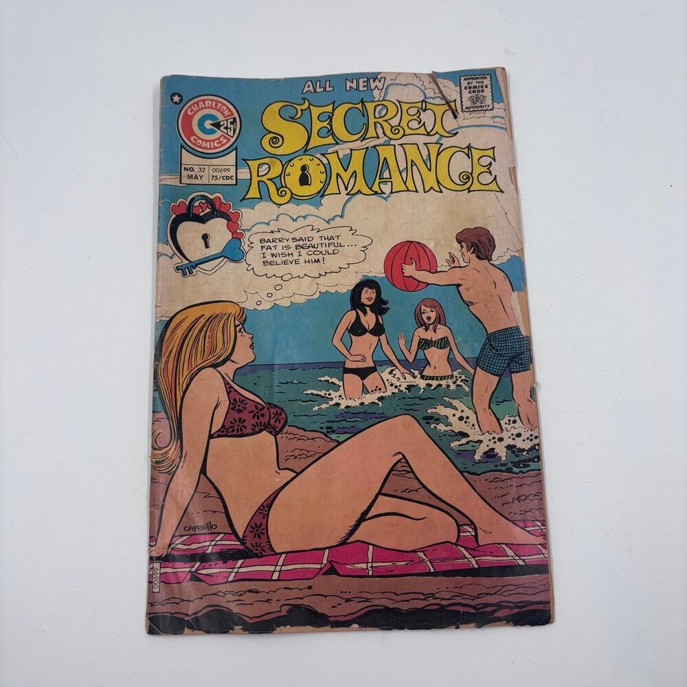 Vintage Secret Romance 32 Charlton Comics 1974 Art Cappello Cover Bronze Age